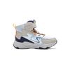 Li Ning Kids Sports Lifestyle Series Synthetic Leather Comfortable Fleece Non-Slip Shock Absorption Warm Mid-Top Casual Shoes YKNU102-33