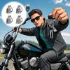 Fashion Red Cross Guardian Angel Wings Motorcycle Keychain Men Biker Rider Exorcist Keychain Amulet Lucky Amulet Accessory Gift