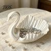Jewelry Organizer 3D Printed Swan Tray, Shaped Earrings Necklace Ring Trinkets Holder Tray Dish Decorative Keys