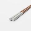 Sunlife Chopsticks, Dishwasher Safe, Adult, Long, Cute, 22.5cm, Shimaenaga (Long-tailed Tit) Design, Natural Wood, Gray, Made In Japan, H-06757