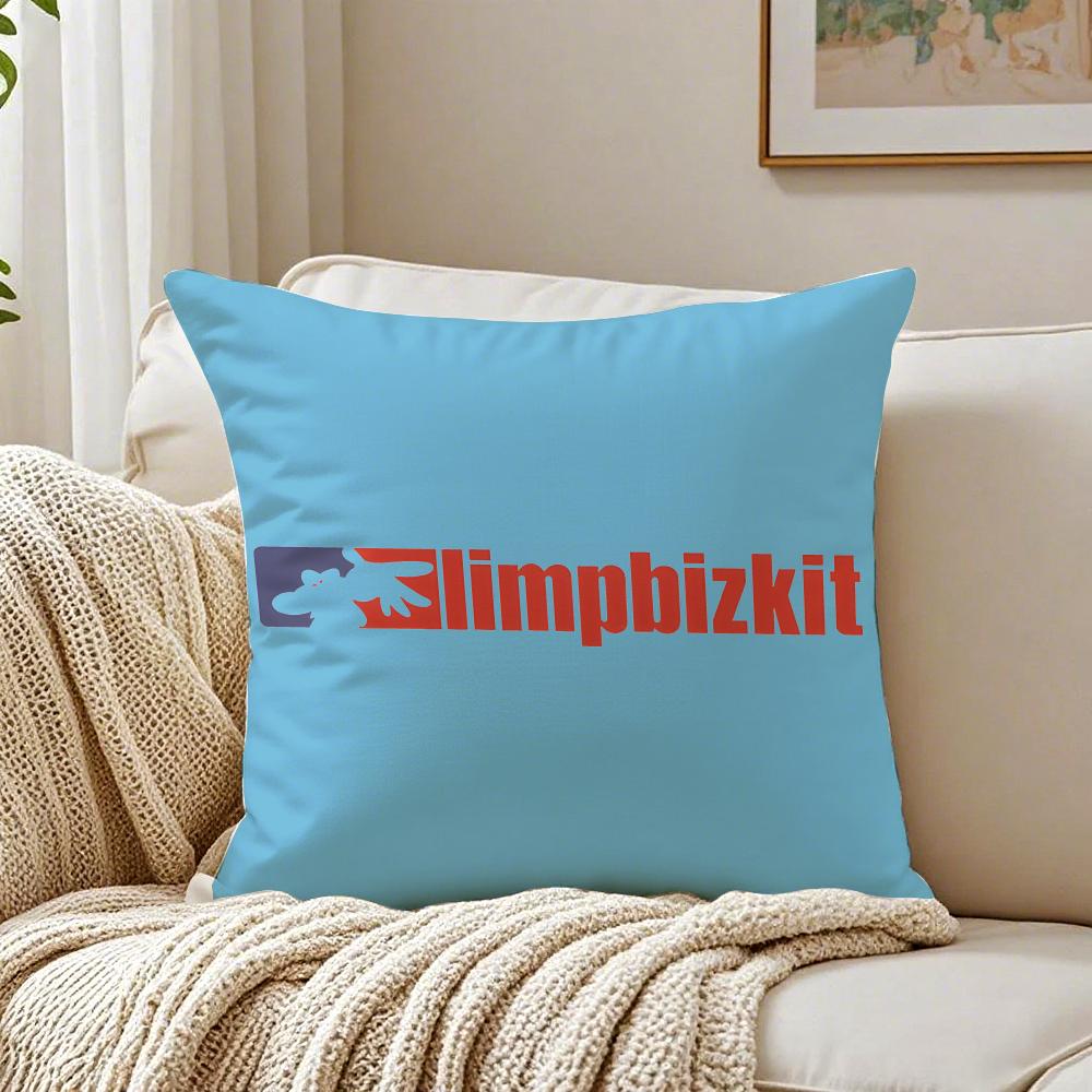 Fashion Band Casual L-Limp Bizkit Cushion Cover Linen Pillowcase Soft For Sofa Bed Home Room Decor