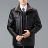 Men's genuine fur all-in-one jacket winter velvet thickened high-end daddy sheepskin jacket