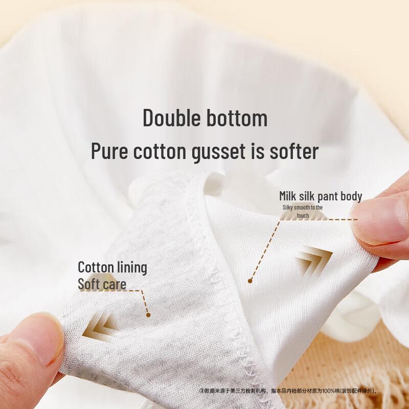 Anke New Women's Disposable Antibacterial Milk Silk Underwear