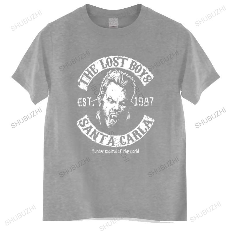 cotton tshirt men summer tees The Lost Boys Santa Carla T-shirt Men's Cotton Graphic Tees Funny Top Tees Mens Tshirt