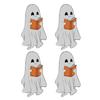 Průhledná záložka duch Halloween Roztomilý duch Záložka na čtení Gotický čtenářský doplněk pro milovníky knih Dárky