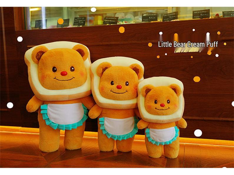 Douyin Style Toast Butter Bear Plush Doll - Cute Gift for Girlfriend or Kids