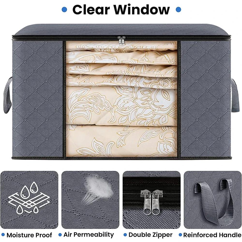 Quilt storage bag, clothing sorting bag, moving and organizing household bedding storage box, supplies