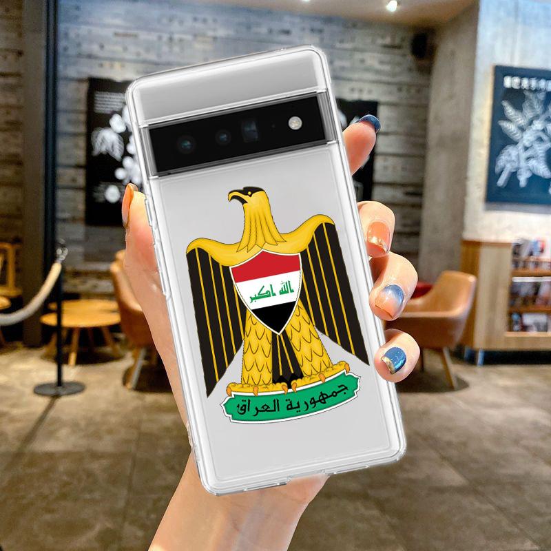 Saddam Hussein Iraq Flag Phone Case For Google Pixel 8 7 6 Pro 6A 5 4 5A 4A 3A XL 5G Silicone Shockproof Soft Clear Cover Fundas