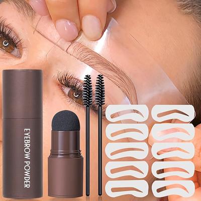 Lazy Augenbrauenpuder, Haaransatzpuder, Gesichtsreparatur, Schattenpuder, Versiegelung, Augenbrauenpuder, einfach zu verwendendes Augenbrauenstift-Make-up-Werkzeug