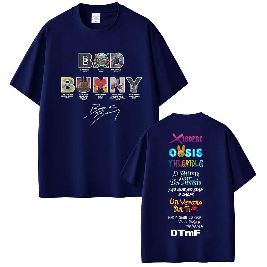Bad Bunny Rapper Album Debi Graphic Tshirt Remove More Photos DTMF Summer Unisex Women Luxury Fashion Hip Hop Pure Cotton Tshirt