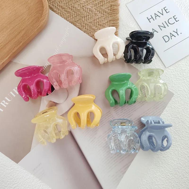 2 Stück Koreanisch Niedlich Süßigkeiten Bunt Haarnadel Haarspangen Klemmen Griffe für Mädchen Frauen Kinder Kind Haar Party Accessoires Krabbe Stirnband