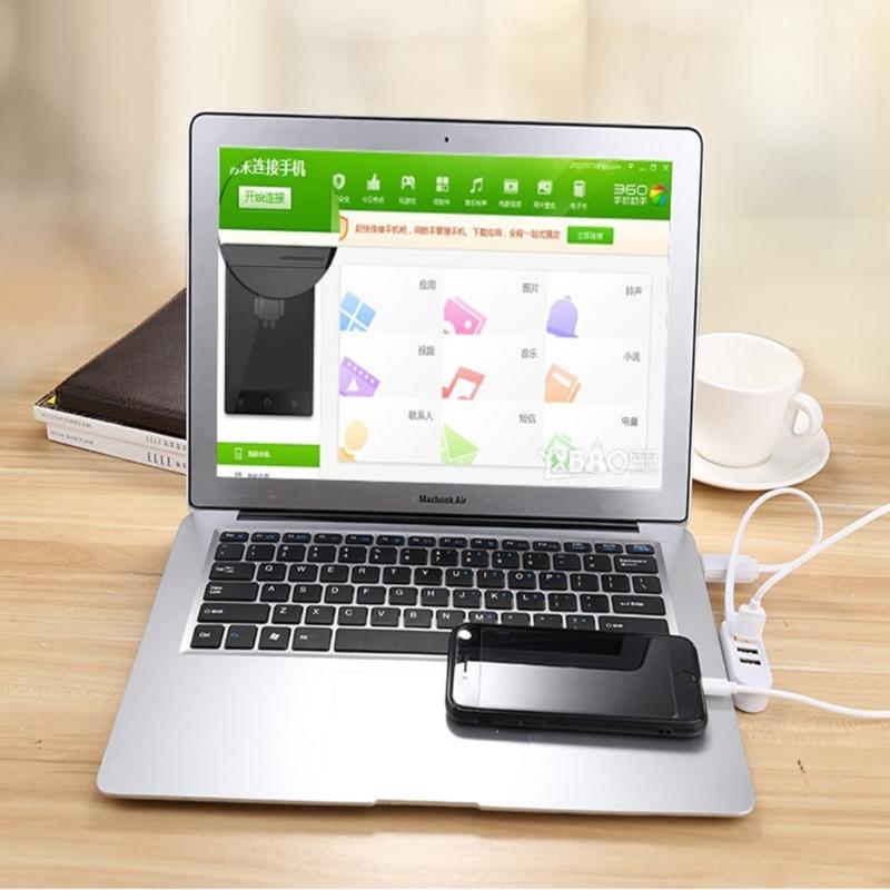 3 In 1 Splitter Usb Multi-function 3A Charger Portable Converter Extension Line Expansion Multi-port HUB Data Cable