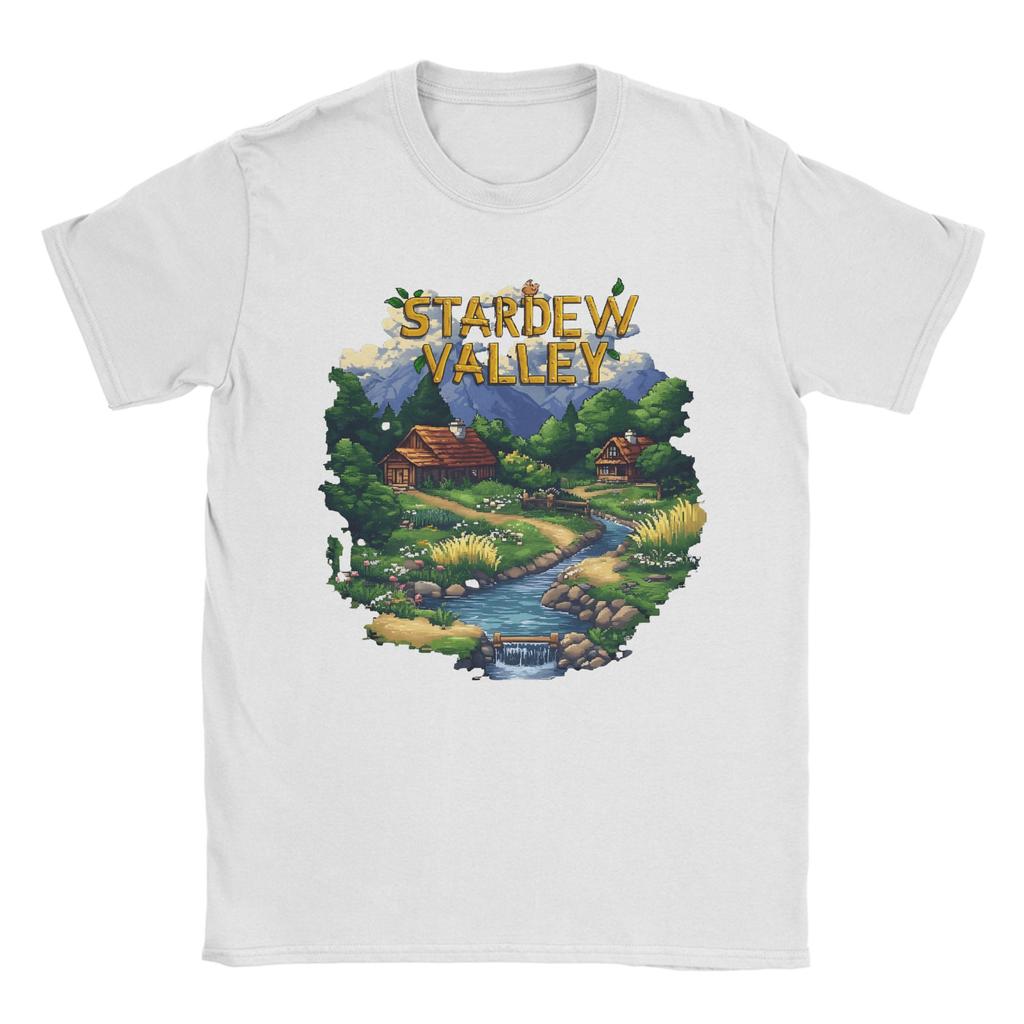 Game Stardew Valley T-Shirt Summer  Novelty T-Shirts Men Cotton Crew Neck Plus Size 5XL Tees Short Sleeve Streetwear Tshirt