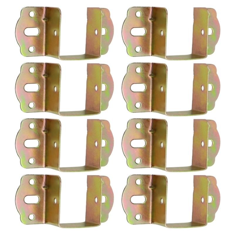 

8pcs Bed Frame Fasteners Bed Frame Support Home Bed Clamp designes to Maintain Bed Stability & Minimize Mattress Wear
