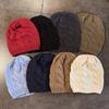 Winter Knit Hat For Men And Women Pure Color Warm Beanie Fashion Casual