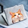 Cat Car Window Decals Funny 3D Waterproof Decals,Orange Cat Stickers,PVC Realistic Automotive Sticker, for Refrigerator,Toilet, Wall.Bathroom,1pcs