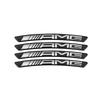 Car Wheel Rim Aluminum Logo Sticker Wheel Hub Decals For Mercedes Benz AMG C180 C200 E260 E300 ML350 W230 W204 W205 W210 W211 CE1