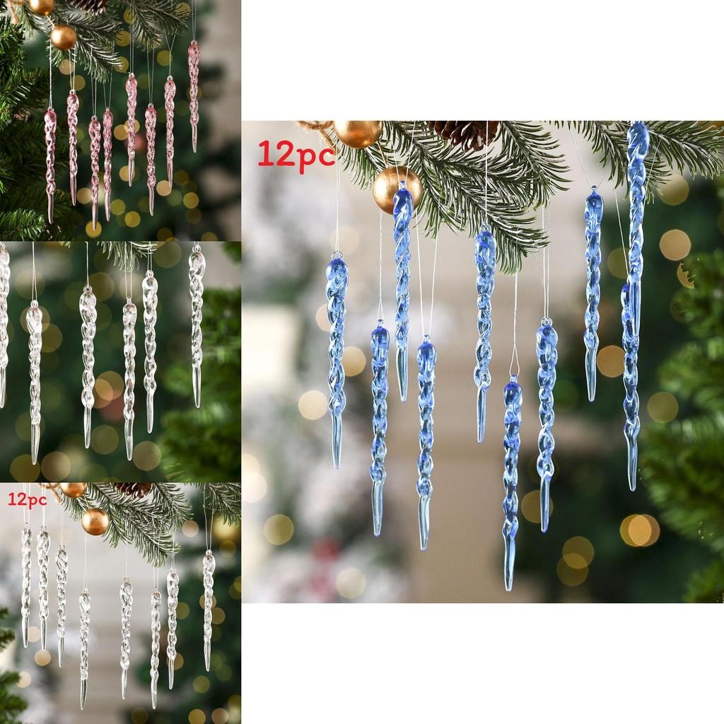 Creative Christmas Acrylic Snowflake Ornaments For Tree Decoration With Transparent And Colored Options