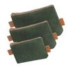 3 Piece Tool Bag Set Multipurpose Waxed Canvas Zippered Tool Pouches Storage Organizers for Hardware Storage Solution