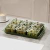 Dustproof Dried Fruit Tray Plastic Divided Serving Dishes Creative Snack Dessert Tray  Living Room