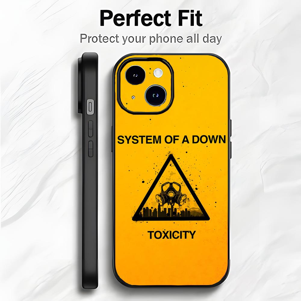 Heavy Rock Band S-System Of A Down Phone Case Phone Case Soft Packaging Lightweight For iPhone17 16 15 14 13ProMax