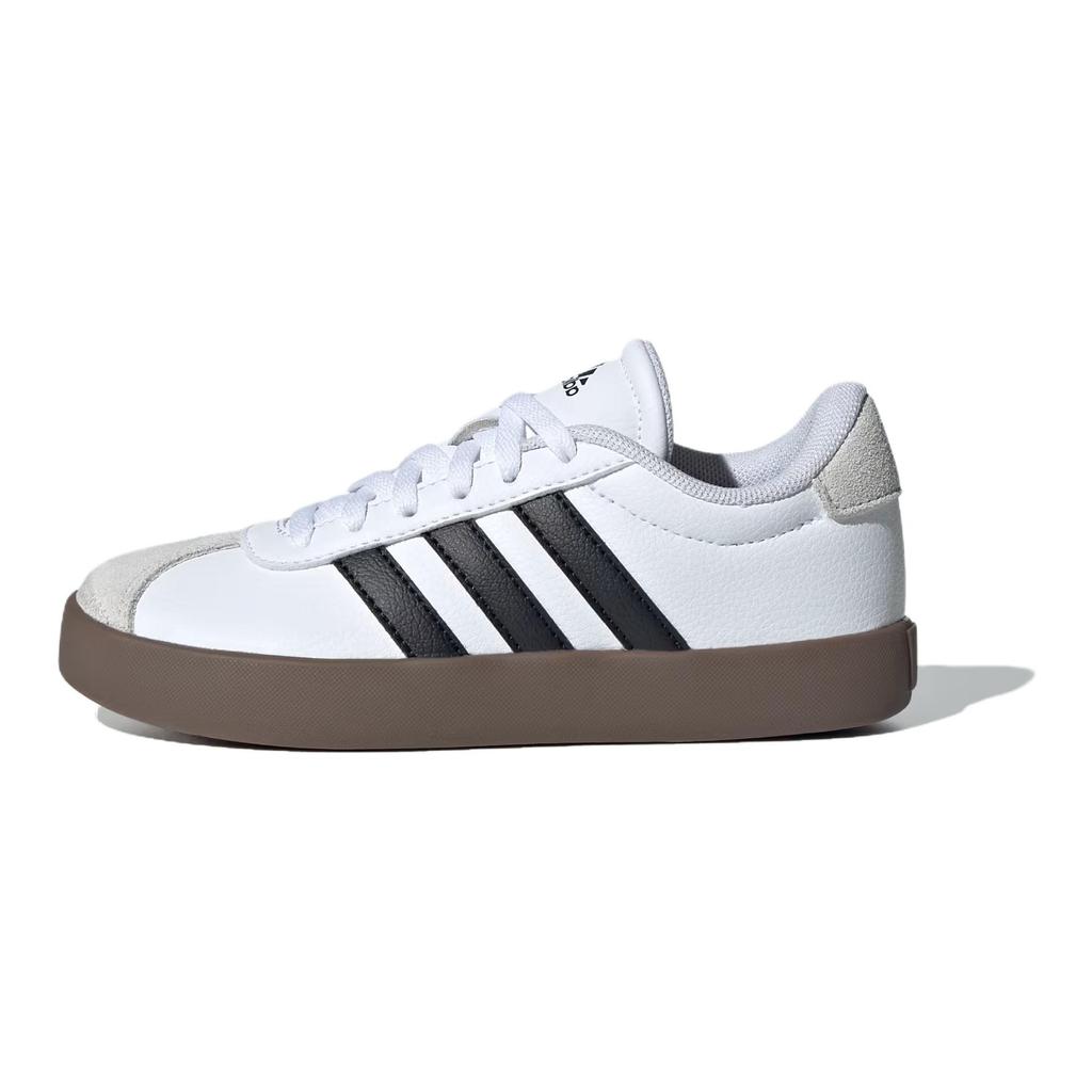 Adidas VL Court 3.0 K White Black Gum Kids Sneakers Cloud-White Core-Black Grey-One ID9062
