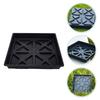 Heat Dissipation Planting Pot Premium Plastic Growing Tray Black Planter Toughness High Strength Suitable Parking Lot Roof