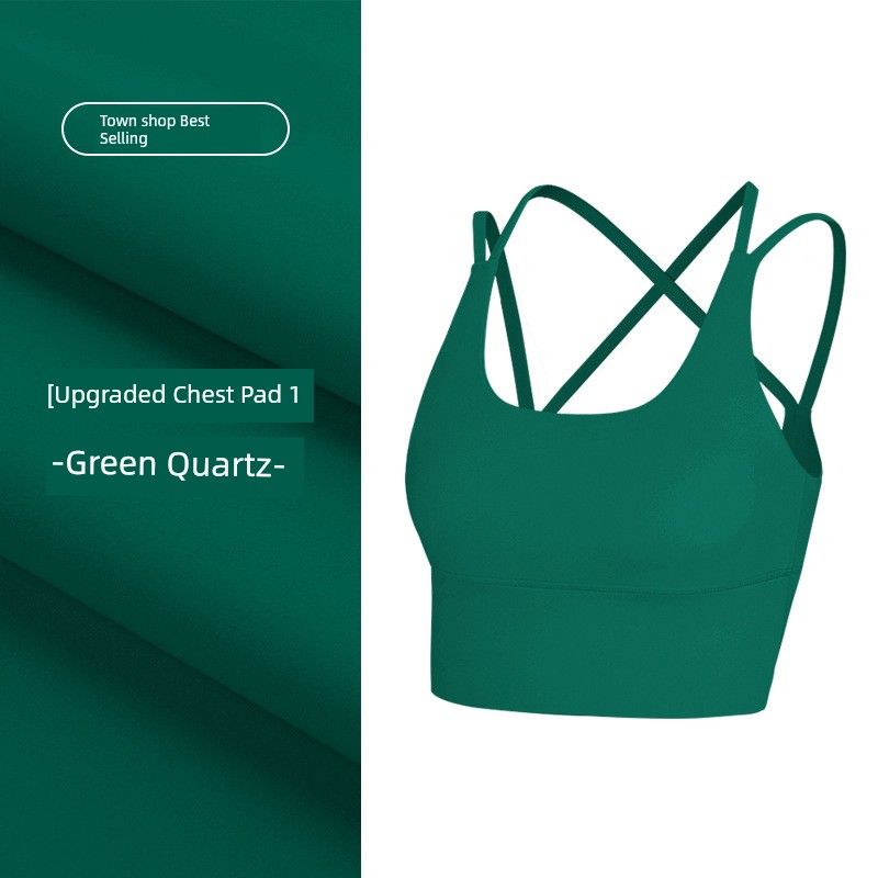 Export Soft Glutinous Yoga Straps Fitness Beauty Back Yoga Vest Sports Intimates Bubble Wrap Running Cover Supernumerary Breast Tops Women