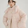 Cotton clothes women's short down cotton-padded clothes women's three-proof warm horn buckle small coat tide