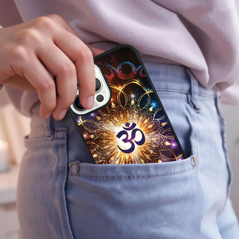 Aum om Namaste Symbol Zen Yoga Phone Case For iPhone 17 Air 15 16e 14 13 Pro Max Coque 12 11 Pro Max PLUS cover