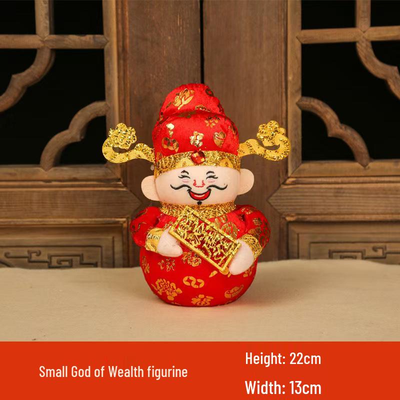 Large Spring Festival God of Wealth Ornament for Hotel Lobby and Mall Decoration