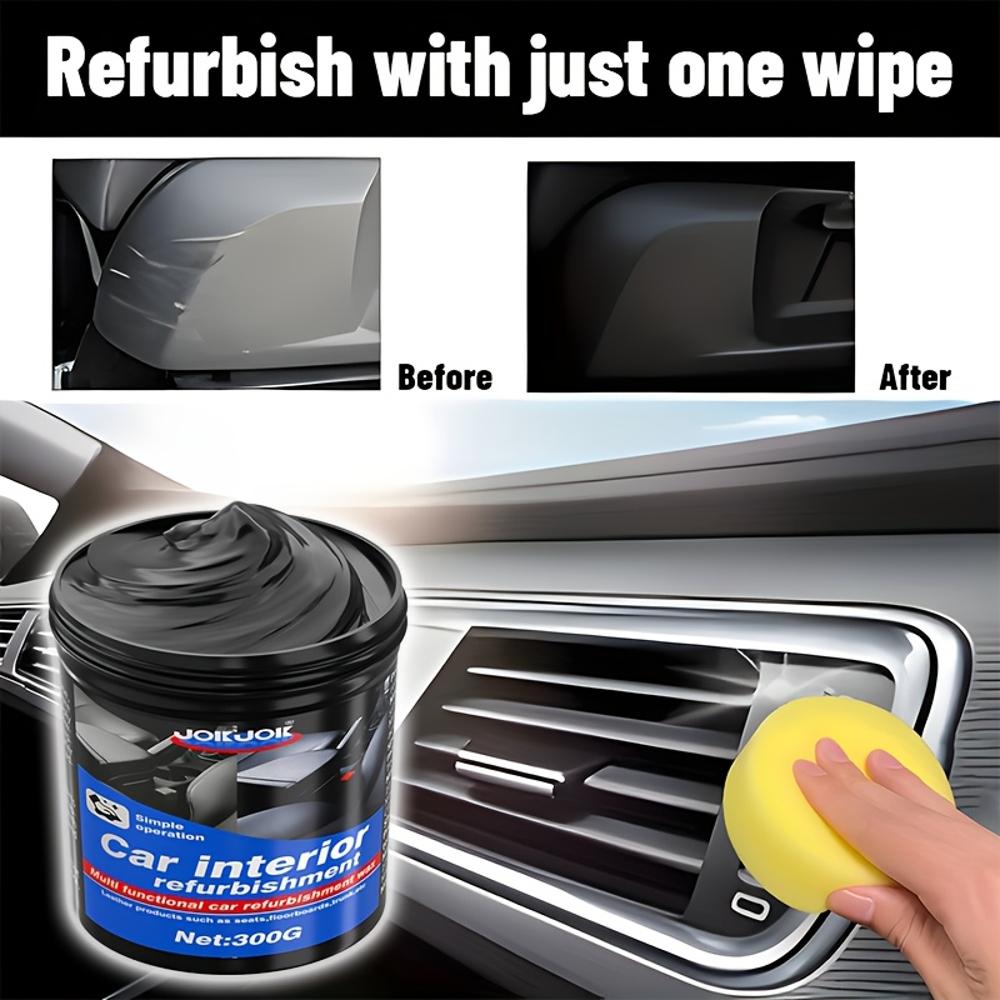 JOKJOK All-in-One 300g Pflege- & Restaurationscreme - Restauriert, poliert Armaturenbrett, Türverkleidungen, Sitze, Reifen, stellt Glanz schnell wieder her