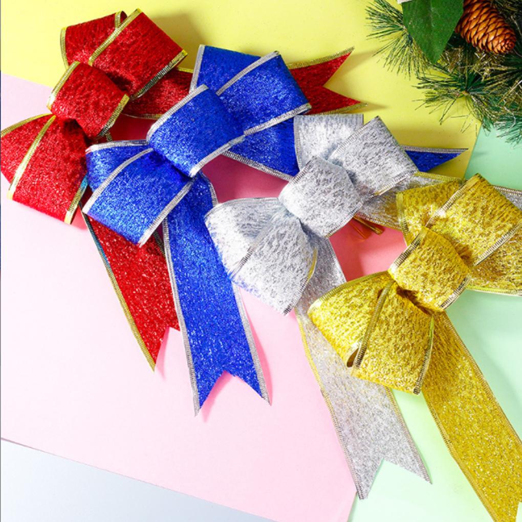 Wedding Engagement Christmas Gift Box Bowknot Ribbon Banquet Portable Shining Package Wrapping Decoration Packing Ornament