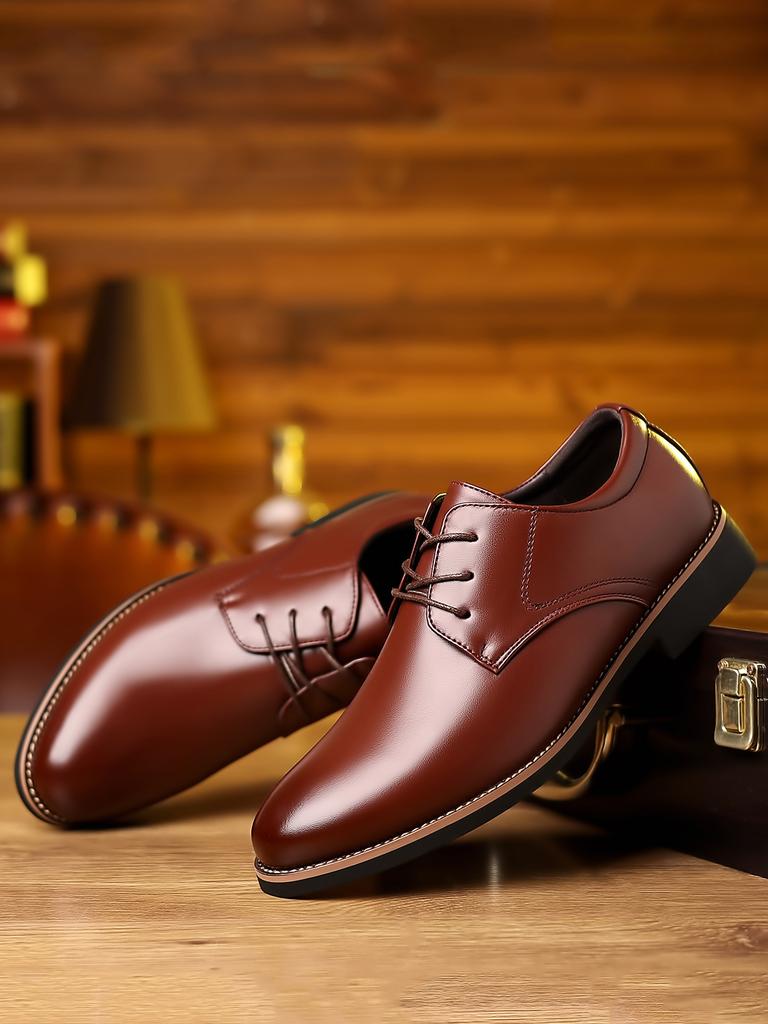Foreign Trade 47 Large Size 48 Men's Business Dress Leather Shoes British Style Black Wedding Groom Pointed Leather Shoes