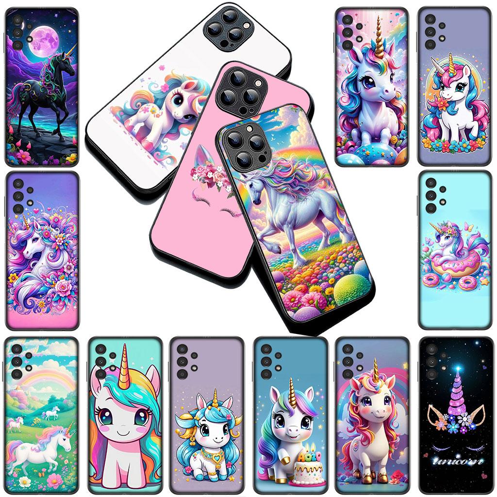 Handyhülle für Xiaomi Redmi 15 15C A4 A5 9A 9C NFC Note 9 8 9T 8T 5G Weiche Silikonhülle Comics Einhorn Cartoon