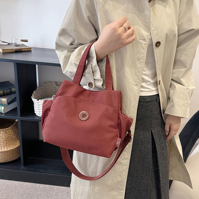 Women's Solid Color Handbag Shoulder Crossbody Bag