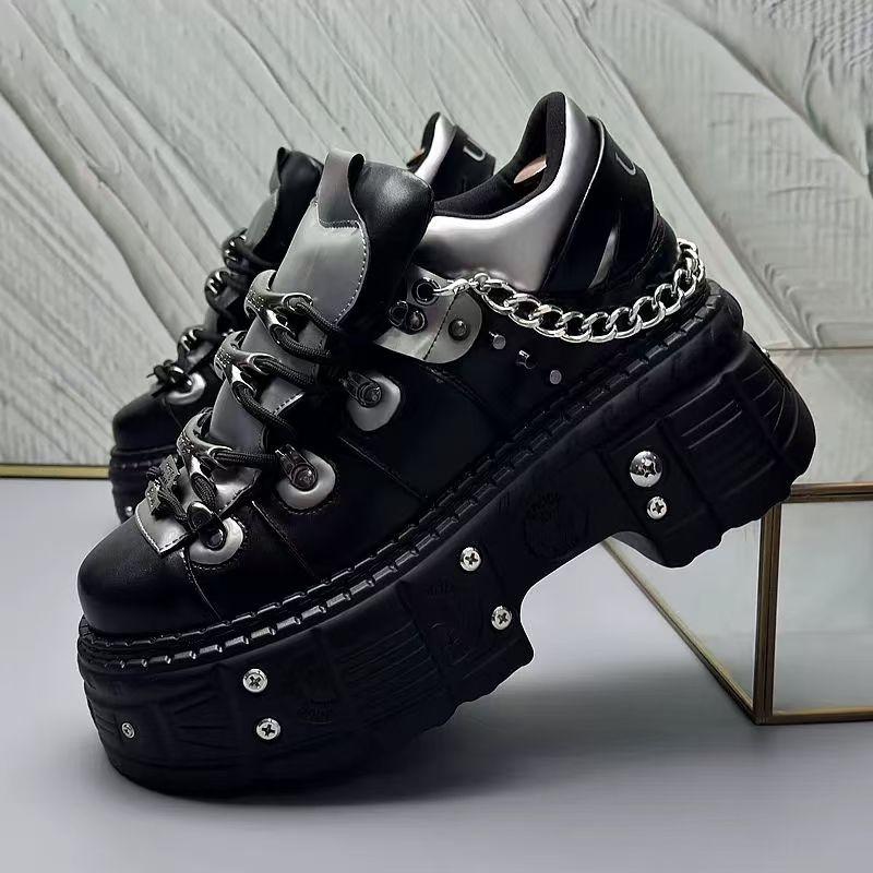 5 Spring New Men's Platform Internet Celebrity Fried Street Niche Retro Fashion Trend Sneakers Dad Shoes