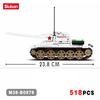 518PCS 0978 WW2 T-34/85 Tanque Modelo Bloque de Construcción Contraataque de Invierno Soldado del Ejército Mundial Ladrillos para Niños Juguete