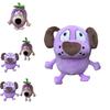 Eggplant Courage Plush Dog Stuffed Animal With Soft Short Plush For Kids Gift