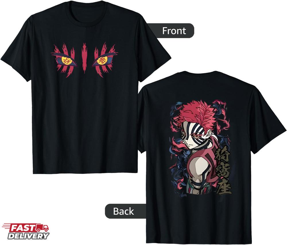 Demon Slayer Akaza Demon T-Shirt, Infinity Castle Movie Shirt, Gift Fan Anime Unisex T-Shirt M
