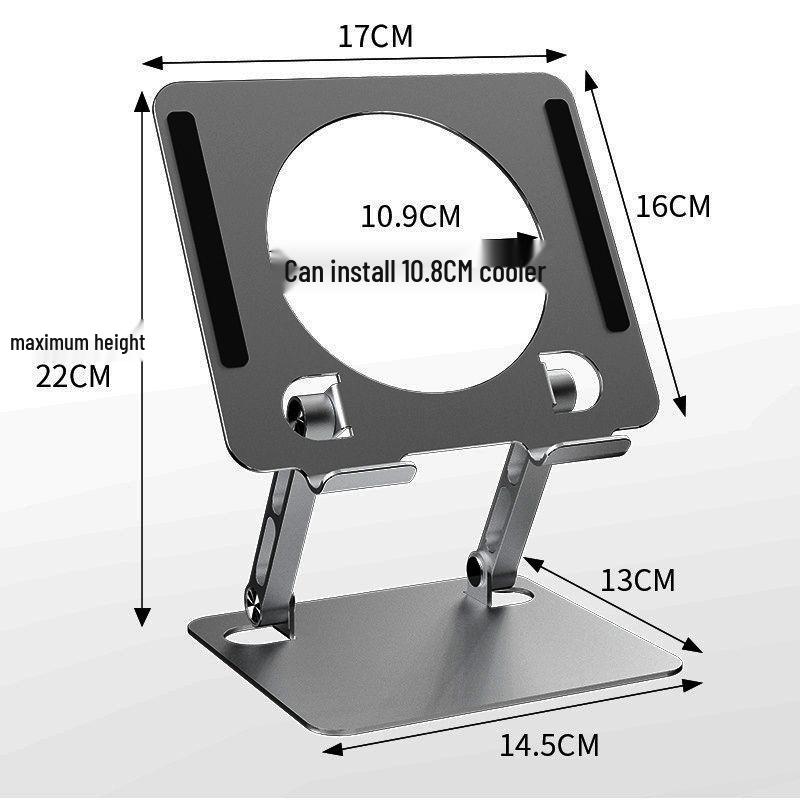360° Rotating Adjustable Laptop & Tablet Stand with Heat Dissipation