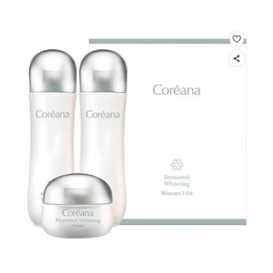 Coreana Fermented Whitening Skincare Set Brightening & Firming 3 Set