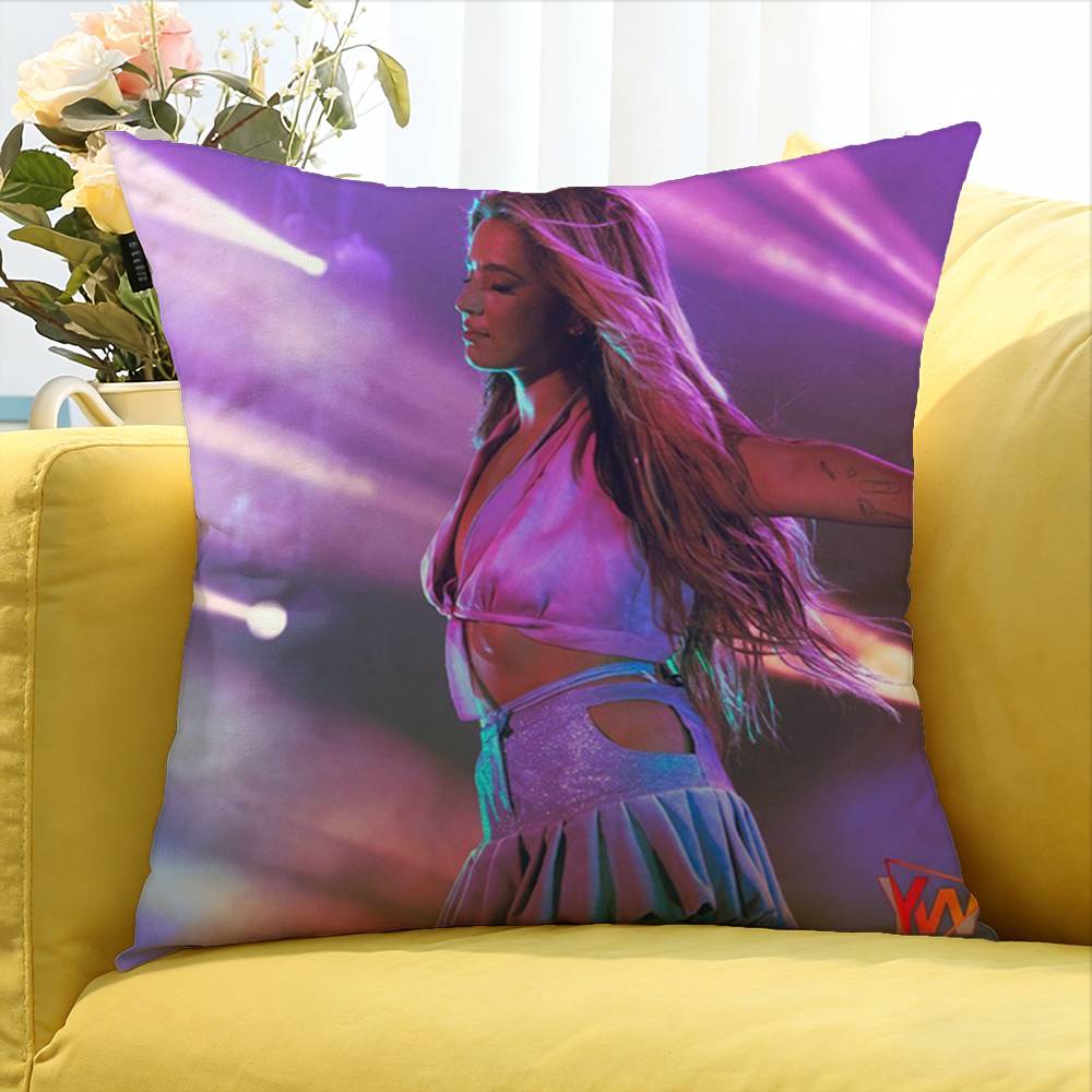 Music Singer Llola Indigo Various Sizes Square Pillow Case For Car Home Bedchamber Decor