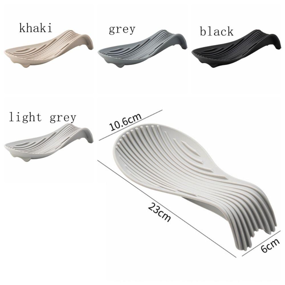 Kreativer Silikon-Löffelhalter Hitzebeständiger Utensilienhalter Küchenwerkzeugablage Küchen