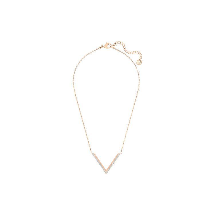 

Swarovski Delta Medium Necklace Women necklaces Rose-Gold 5140123 Box (Random Color)