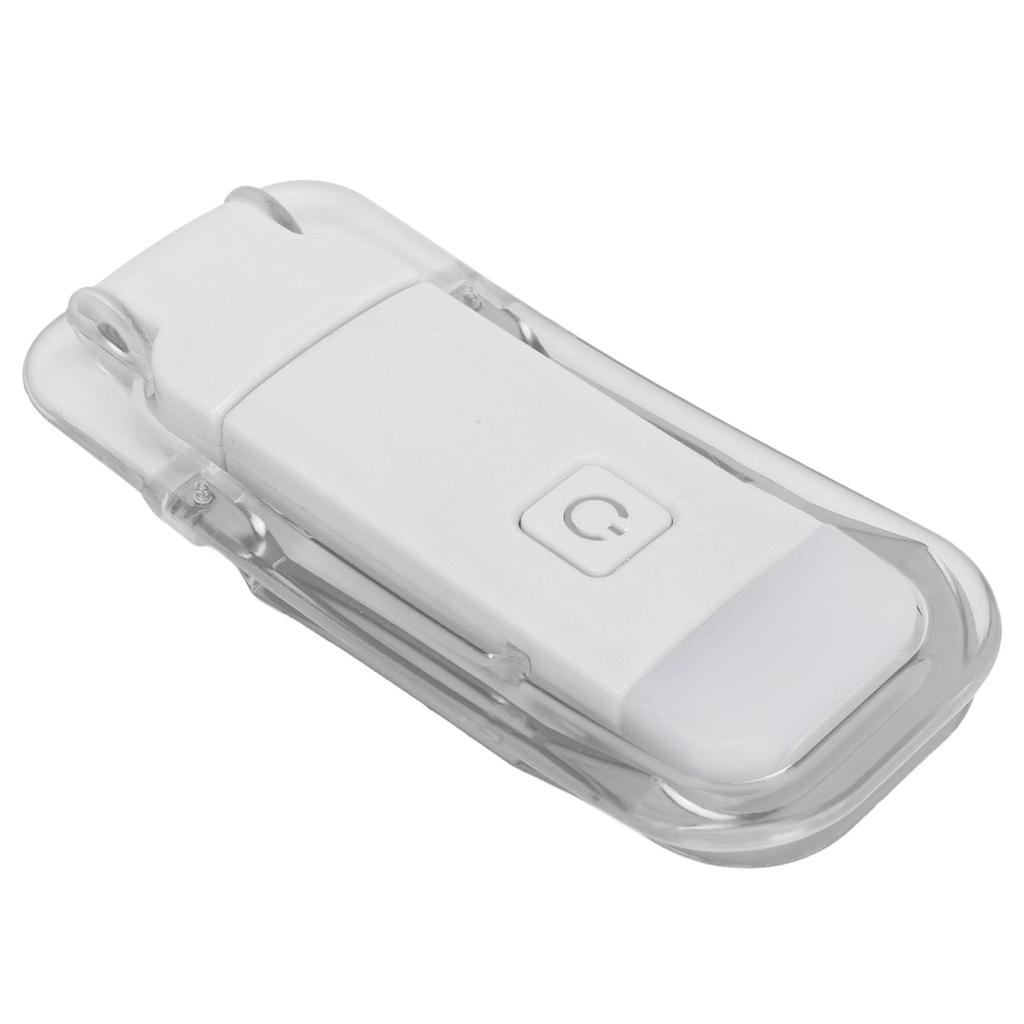 LED Bookmark Light USB Rechargeable 3 Brightness Warm White Light Portable Clip On Reading Lamp for