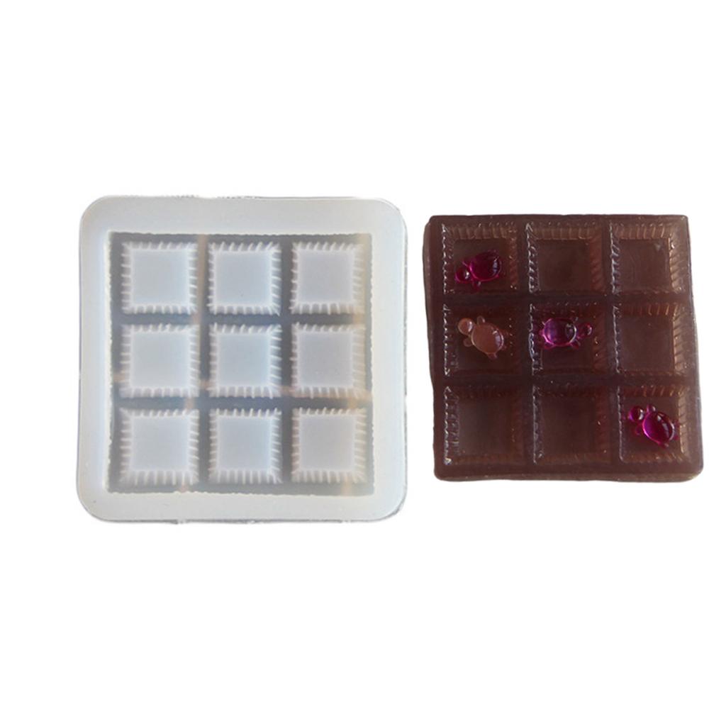 Portable 3x3 Puzzle Mold Game Playing Molds Silicone Texture for Training Thinking and Reaction In Children and Adults