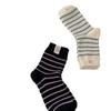 Winter New Products Thickened Cloth Label Color-Blocking Striped Warm Socks Thick Line Contrast Furry Women'S Socks