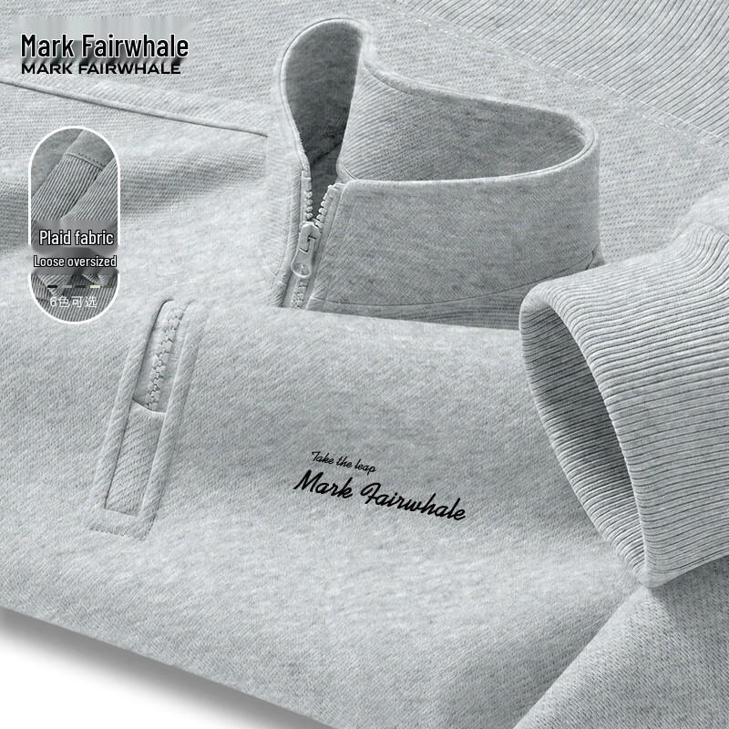 Men's Half-Zip Letter Print Sweatshirt