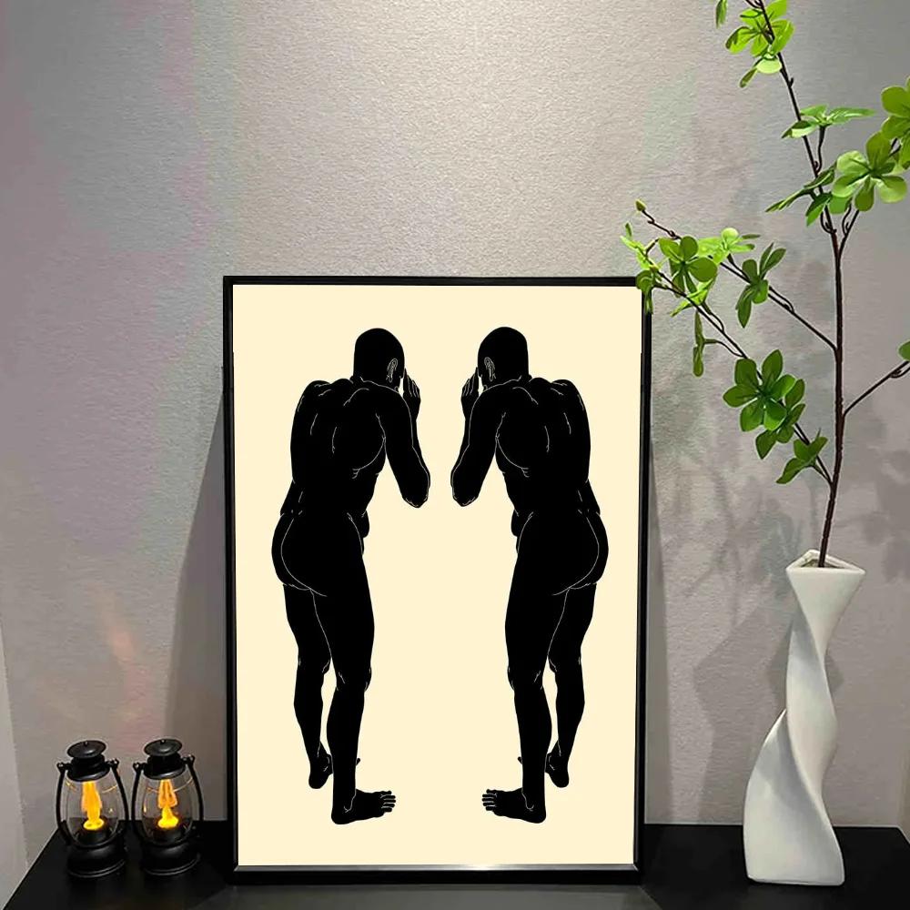 Casual Polar Bear 17 Poster Wall Art Print Poster Decorative Mural Modern Home Decor Birthday Gift Unframed Canvas Garage Room